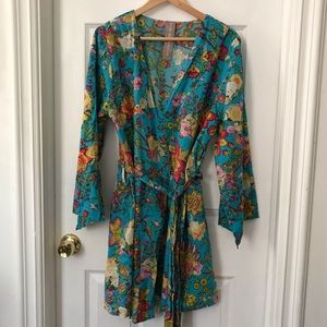 Plum Pretty Sugar floral kimono robe